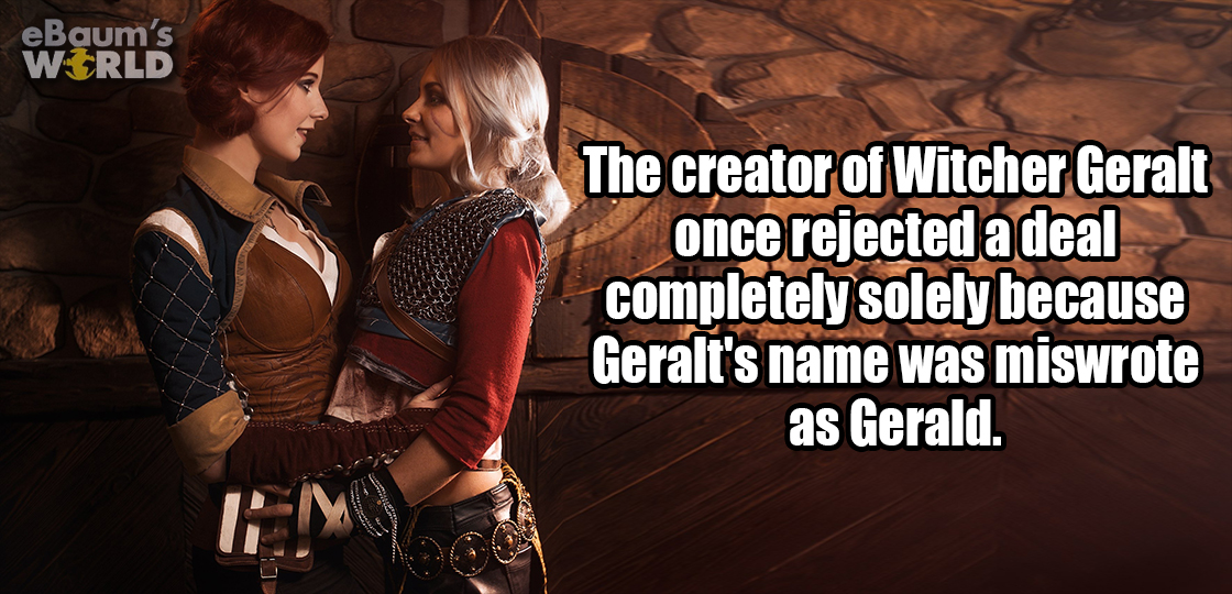 Interesting fun fact about how the creator of Witcher Geralt once rejected a deal because someone mis-wrote the name as Gerald.