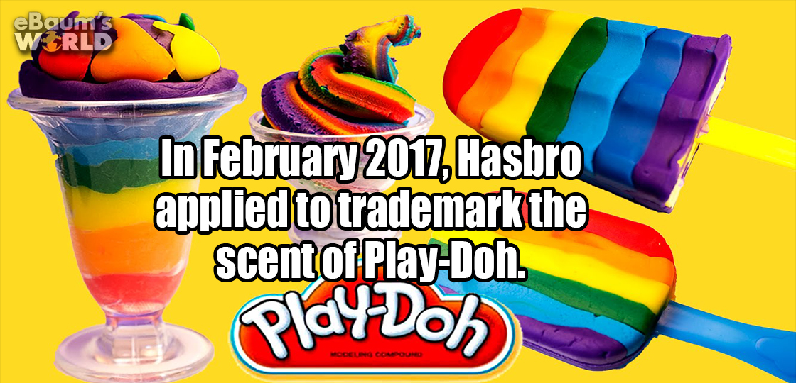 Fun fact about how Hasbro applied for a trademark on the scent of Play-Doh.