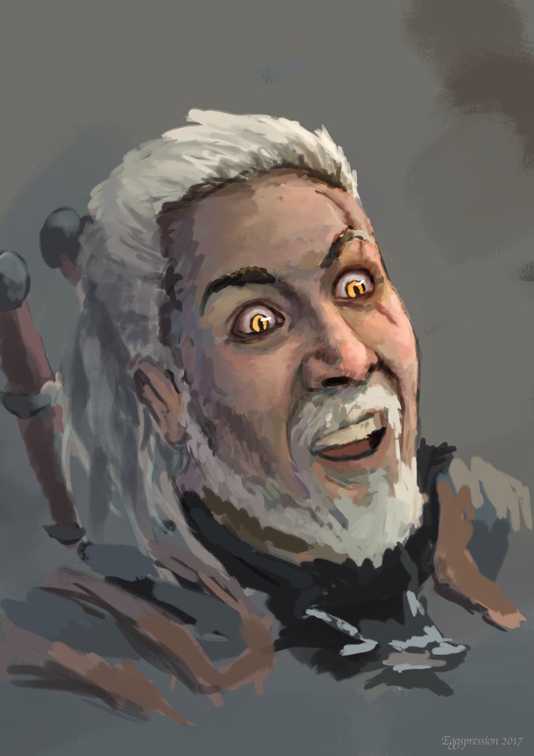 nicolas cage geralt - Eggspression 2017