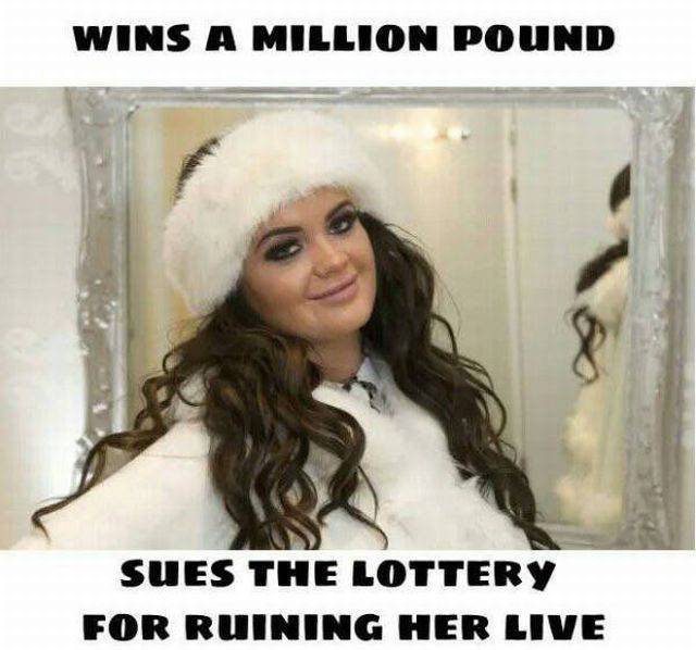Lottery - Wins A Million Pound Sues The Lottery For Ruining Her Live