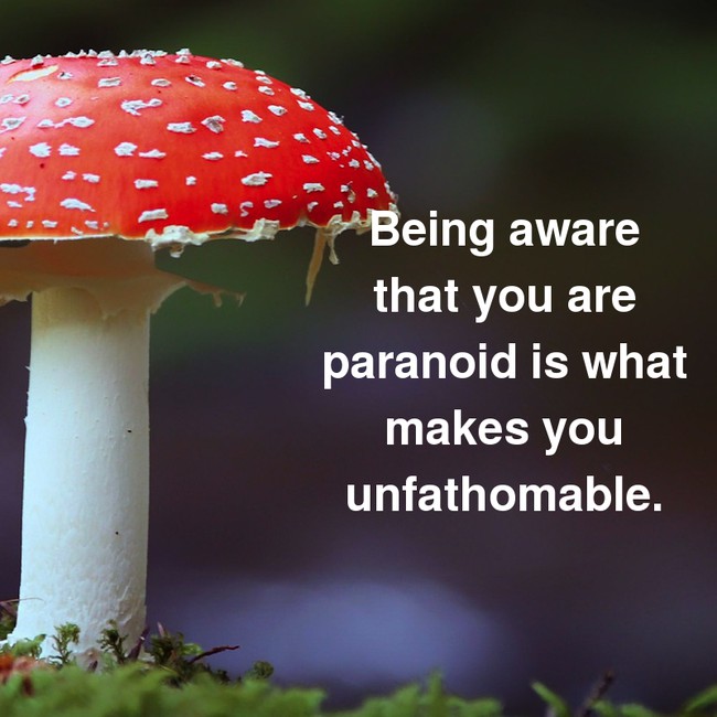 motivational quote inspirobot fails - Being aware that you are paranoid is what makes you unfathomable.