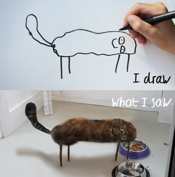 dad turns his son's drawings into reality - I draw What I saw