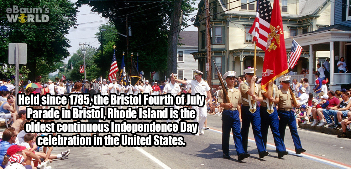 Fun fact about how the Bristol Fourth of July Parade has been going on every year since 1785