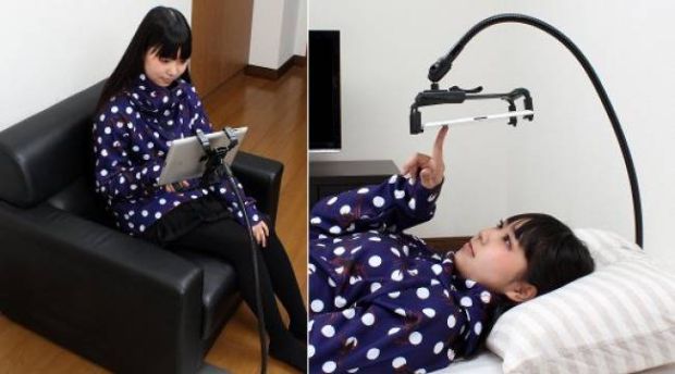 A tablet holder. This has gotten quite popular and you can thank Japan for this.
