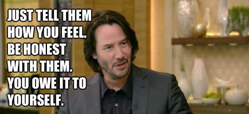 Advice From Keanu Reeves Is Something We All Relate To