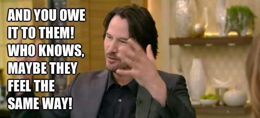 Advice From Keanu Reeves Is Something We All Relate To