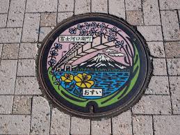kawaguchiko manhole cover -