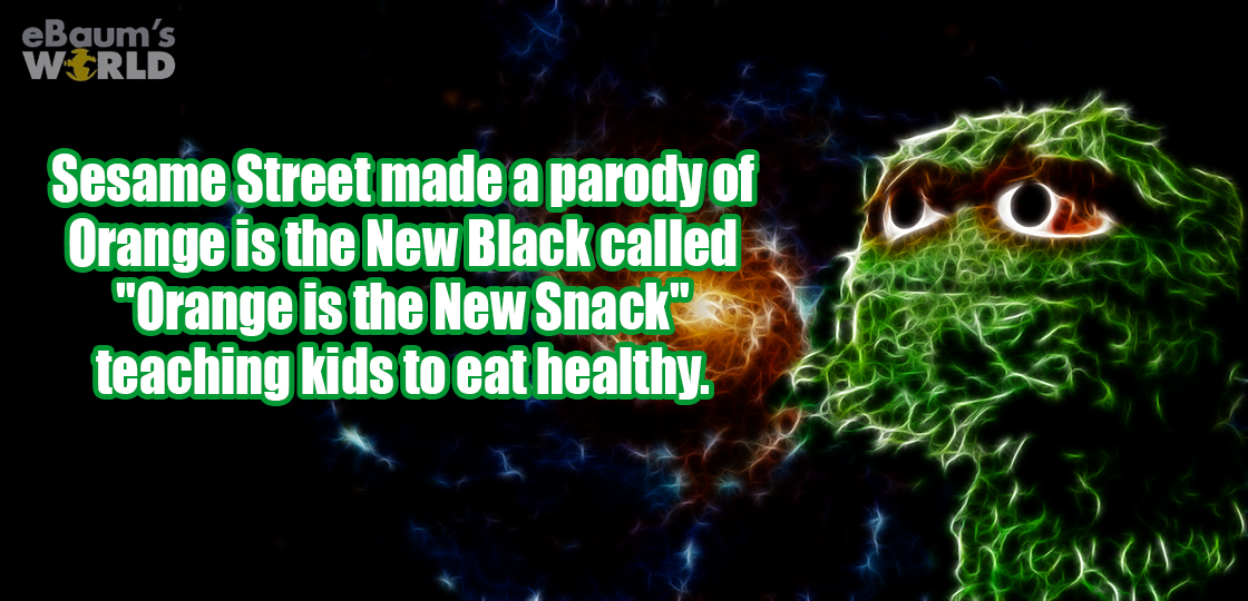 Wallpaper - eBaum's World Sesame Street made a parody of Orange is the New Black called "Orange is the New Snack" teaching kids to eat healthy.