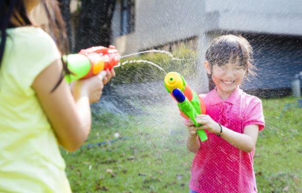 Toy guns. Children often neglect the distance from which shooting should be done and other safety measures for toy guns. As a result, toys that shoot with any type of ammo, even water or aerosol, become a cause of facial injuries, especially to the eyes.