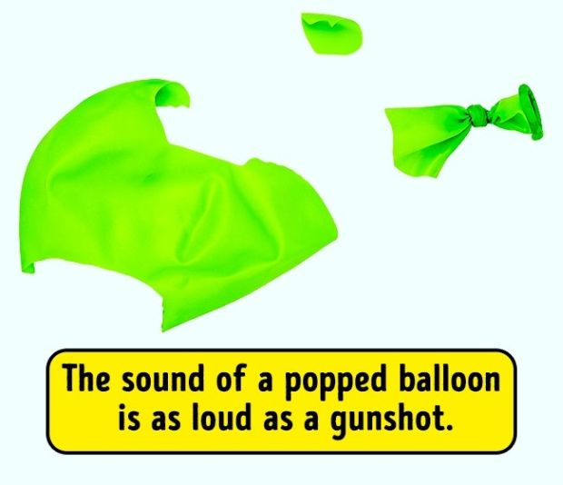 Air balloons. A balloon may well pop during inflation or games, scaring the child or even rendering them deaf. In their fright, a baby can inadvertently inhale the fragments of a popped balloon and choke on them. That’s why any events involving them are recommended for kids over 8 years of age.