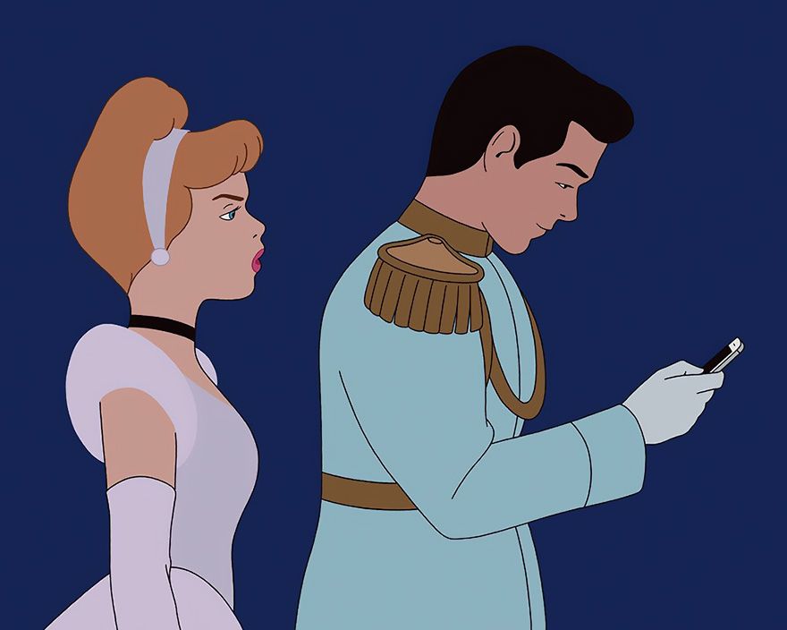 10 Examples Of How Disney Fairytales Would Look Like If They Were Up To Date