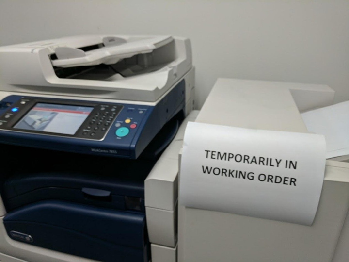printer failure memes - Temporarily In Working Order