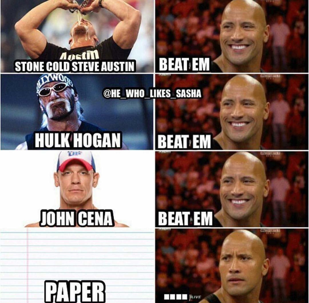 stone cold memes - Austin Stone Cold Steve Austin Beatem W Hulk Hogan Beat Em John Cena Beat Em Paper Mive