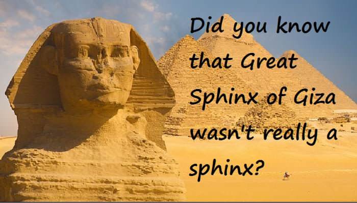 Interesting Theory That The Sphinx Isn't A Sphinx