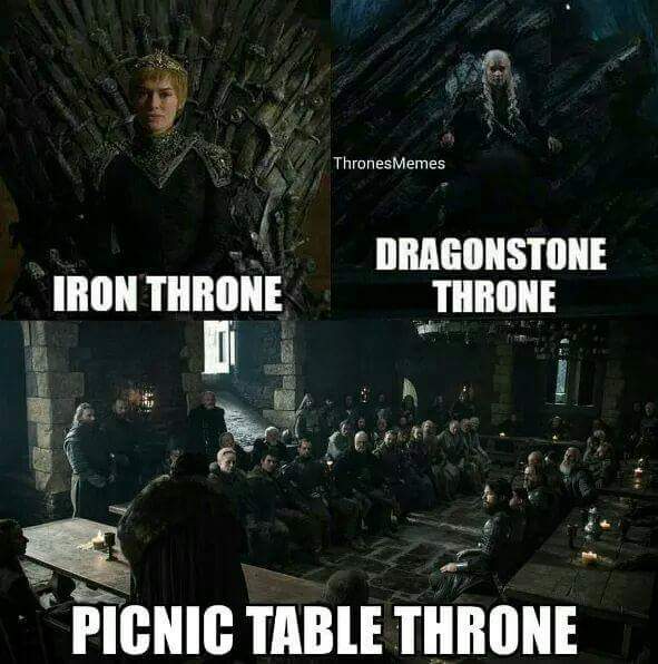 twitter game of thrones memes - Thrones Memes Iron Throne Dragonstone Throne Picnic Table Throne