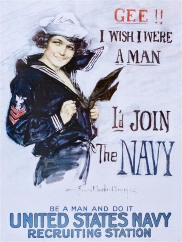 wwii allied propaganda posters - Gee!! I Wish I Were Aman Id Join The Navy Be A Man And Do It United States Navy Recruiting Station