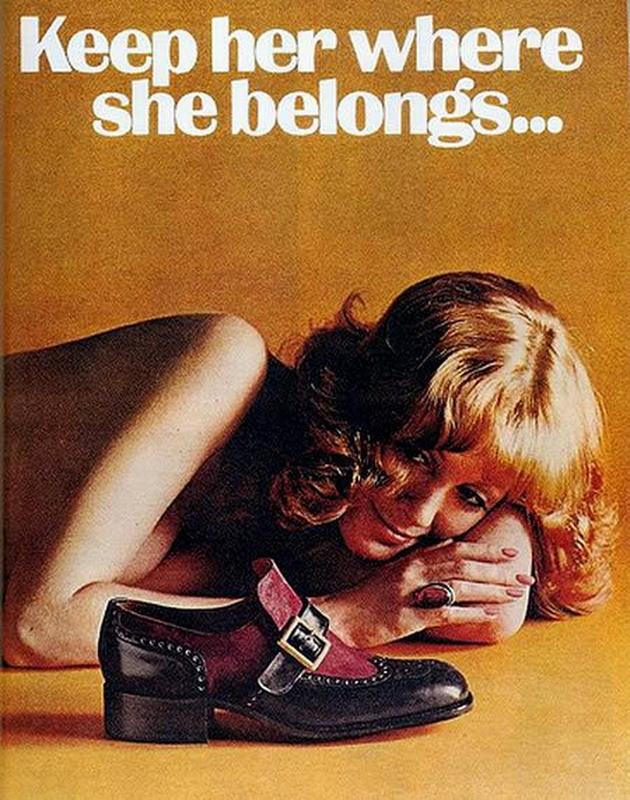 keep her where she belongs shoe ad - Keep her where she belongs...