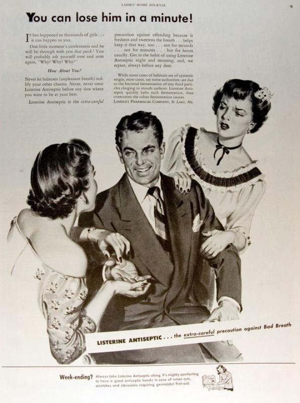 vintage ad sexist - You can lose him in a minute! Thas happened to thounds of girls I can uppe so you Colle m en's carelesess and be will be through with you What You will probably yourself over and over again, Why? Why? Why? precaution against otlending 