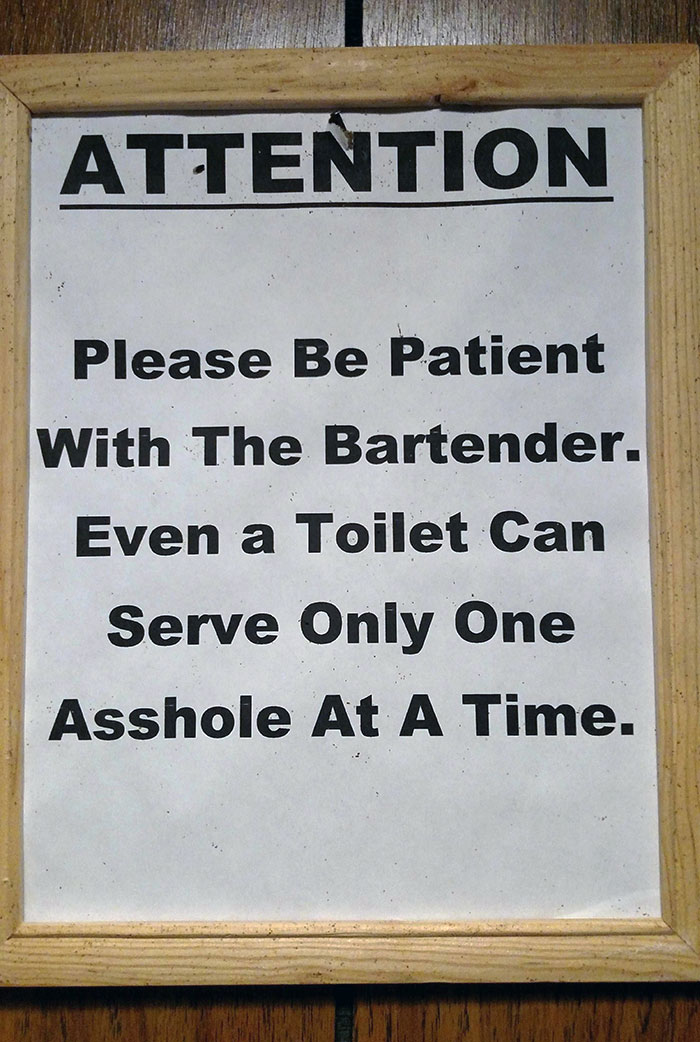 Awesome Signs And Weird Things Seen In Bars