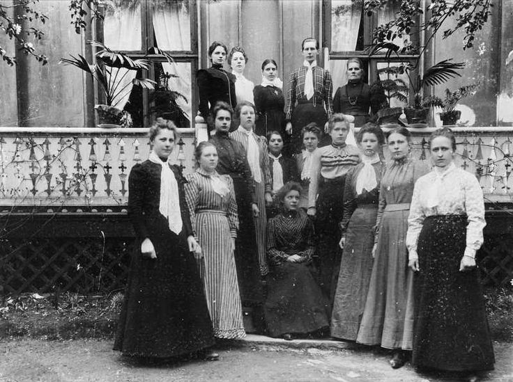 Former prostitutes pose for a picture at Ebenezer's Rescue Home in Oslo, Norway in 1920.