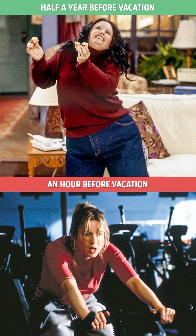 bridget jones diary - Half A Year Before Vacation An Hour Before Vacation