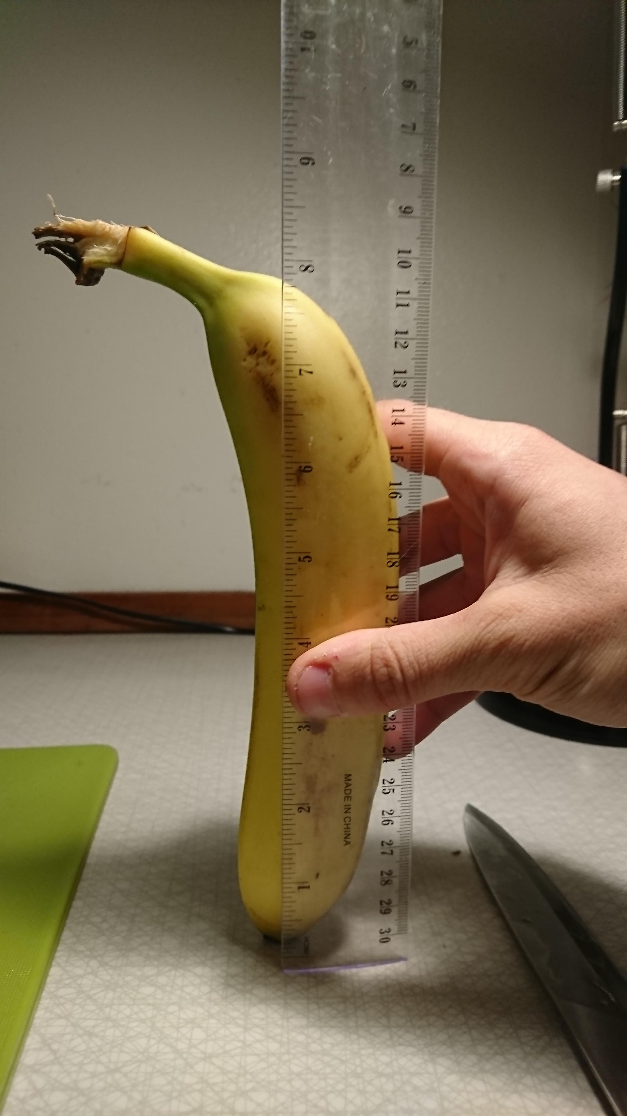"Scale for banana, Freedom units."