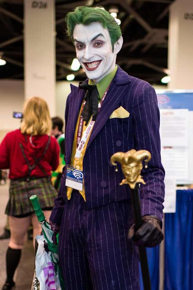 The Joker cosplay done really well