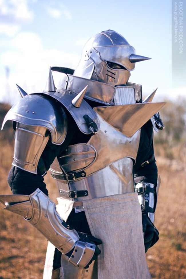 Knight in shining armor cosplay
