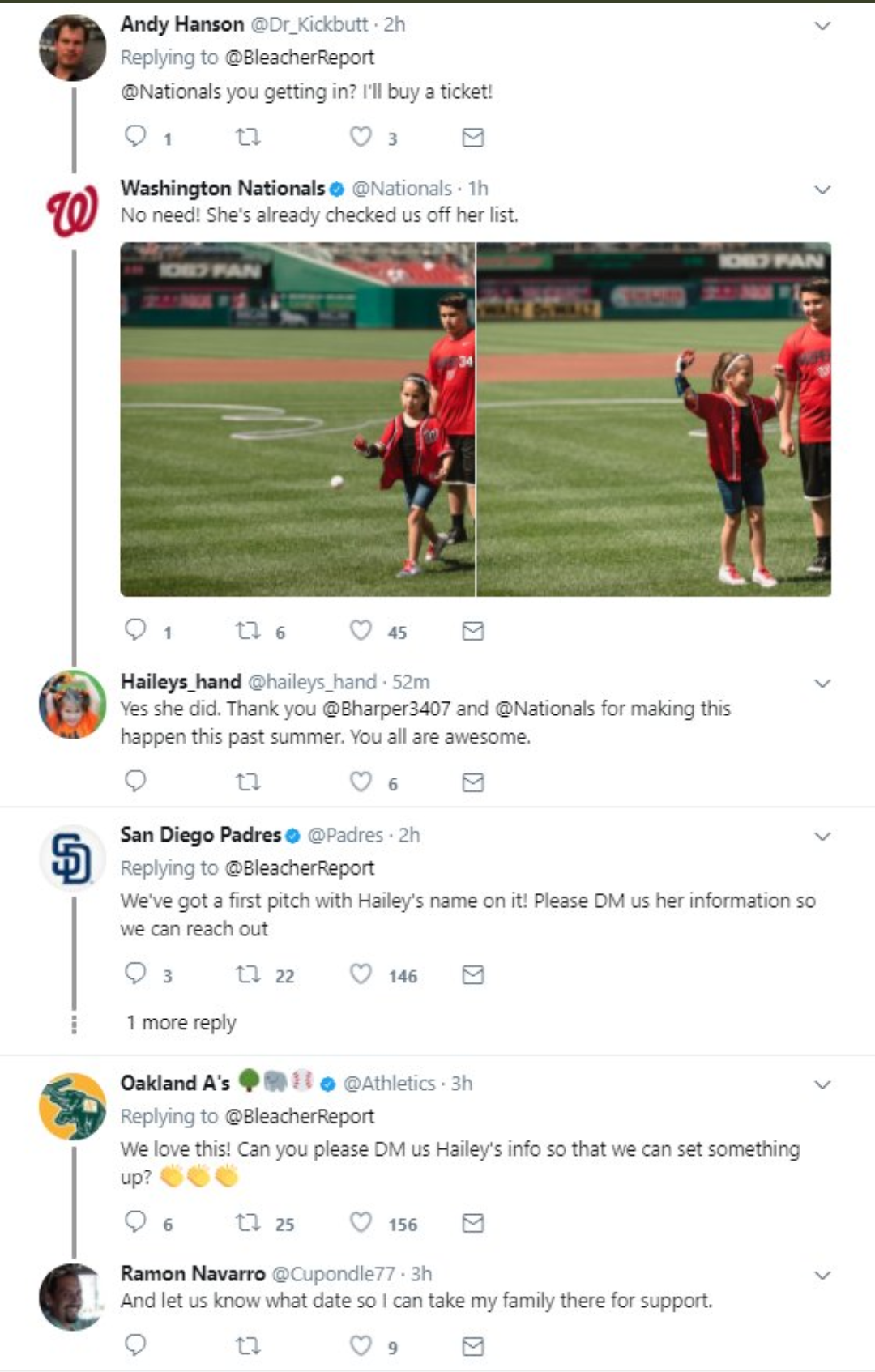 Little Girl Fulfills Her Dreams Of Throwing The First Pitch With Her New Hand