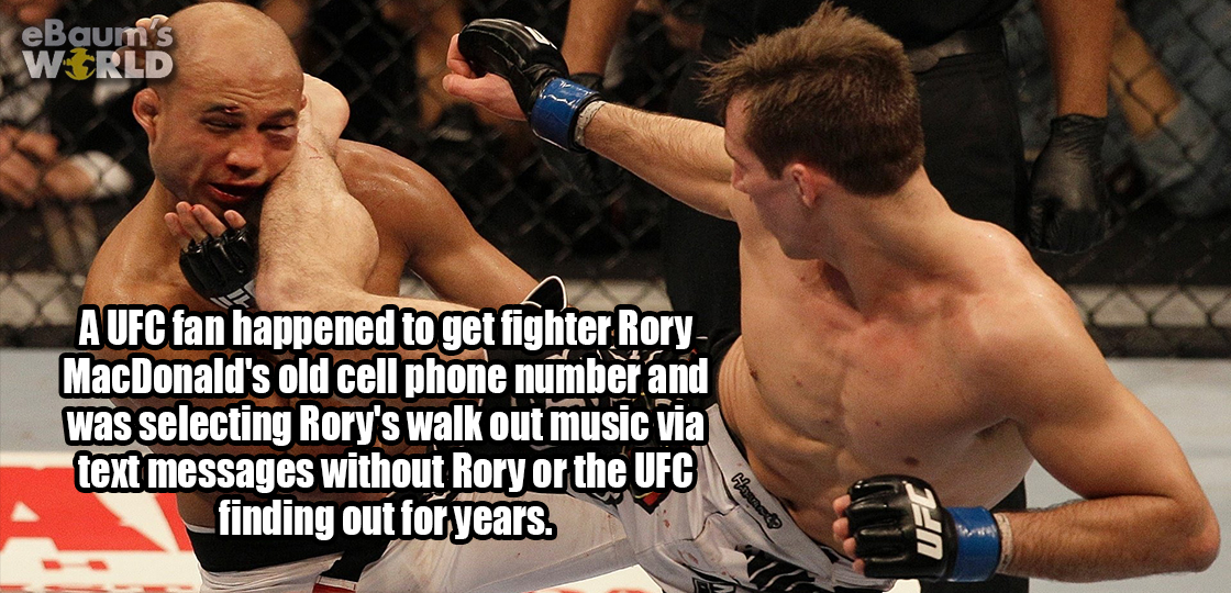 Fun fact about how a fan got Rory MacDonald's phone and changed his walk out music for years.