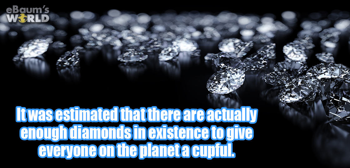 fun fact about how many diamonds there are in the world.