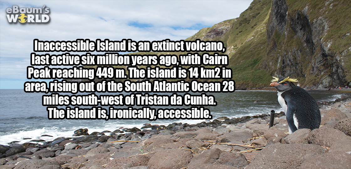 fun fact about the accessible Inaccessible Island.