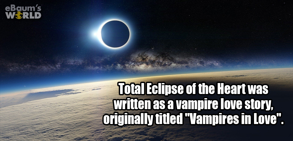 fun fact about the song total eclipse of the heart.