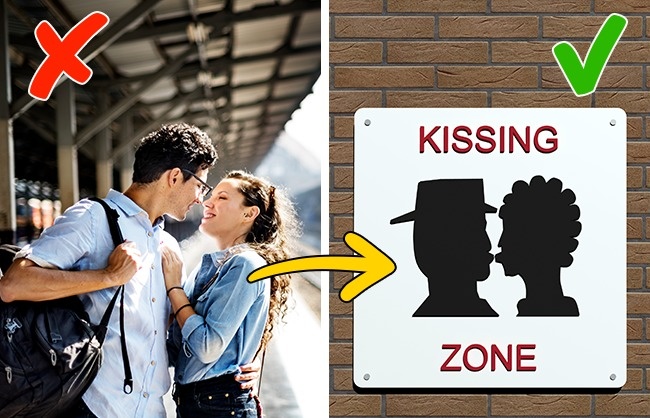 It’s illegal to kiss at train stations in France. This law is effective both in France and some stations in the UK: lovers are prohibited from kissing at railway stations. It first appeared in France in 1910, when trains were often delayed by couples who didn’t want to part. As a result, the authorities banned kissing at platforms but still made special "kissing zones" where lovers may take a moment of tenderness.