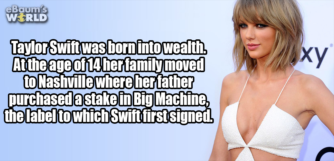 Fun fact about Taylor Swift