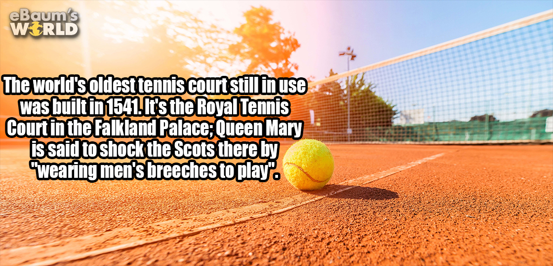 fun fact about the oldest tennis court