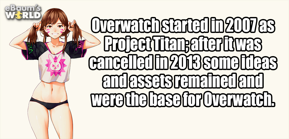 Fun fact about overwatch