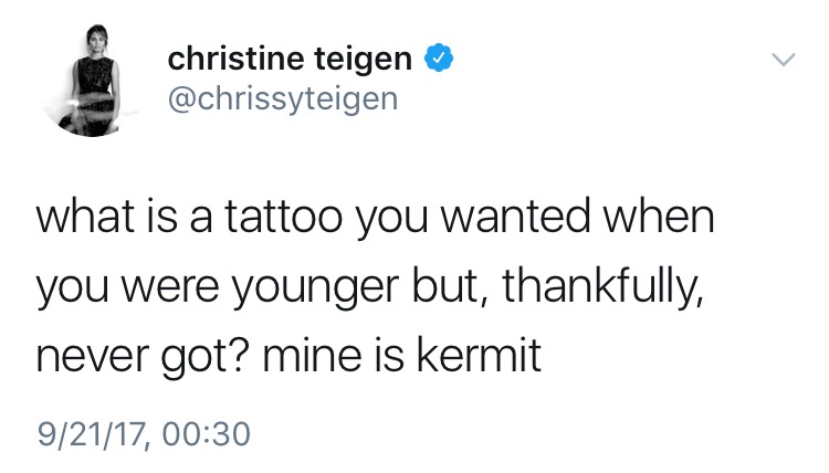 Chrissy Teigen Gets Publicly Rekt By Kermit The Frog