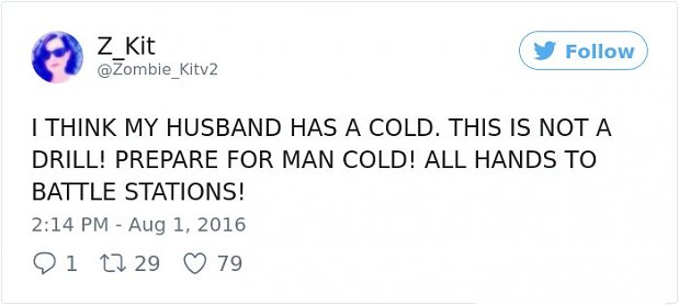 Women Make Fun Of The "Man Cold"