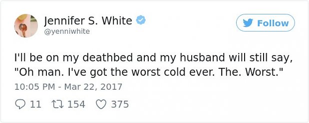 Women Make Fun Of The "Man Cold"