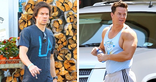 Mark Wahlberg. Given 2 months to prepare for his role in the movie Pain & Gain as a bodybuilder, Wahlberg was keeping busy catching up in size to his co-star Dwayne Johnson. He packed on as much as 40 pounds eating up to 10 meals a day. Even though he has eased off a bit, the hard work he put into bulking up is still visible every time he appears on-screen.