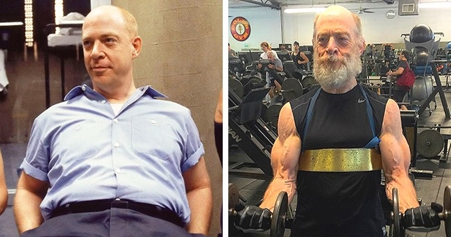 Now the most surprising one- J. K. Simmons. Since working on such projects as Terminator Genisys and Justice League, J. K. Simmons has been fully dedicated to establishing a healthy lifestyle and getting into the best shape possible. The 62-year-old actor got incredibly shredded following an intense routine that few people his age would have the strength and willpower to accomplish.