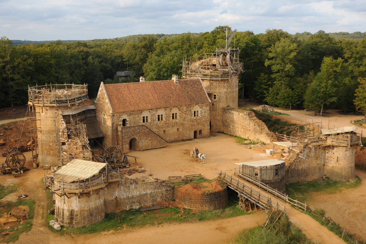 In France they are recreating a medieval castle from around the 13th century using medieval building techniques. This is one of the biggest experimental archaeology projects that is going on and is scheduled to last for around 25 years.