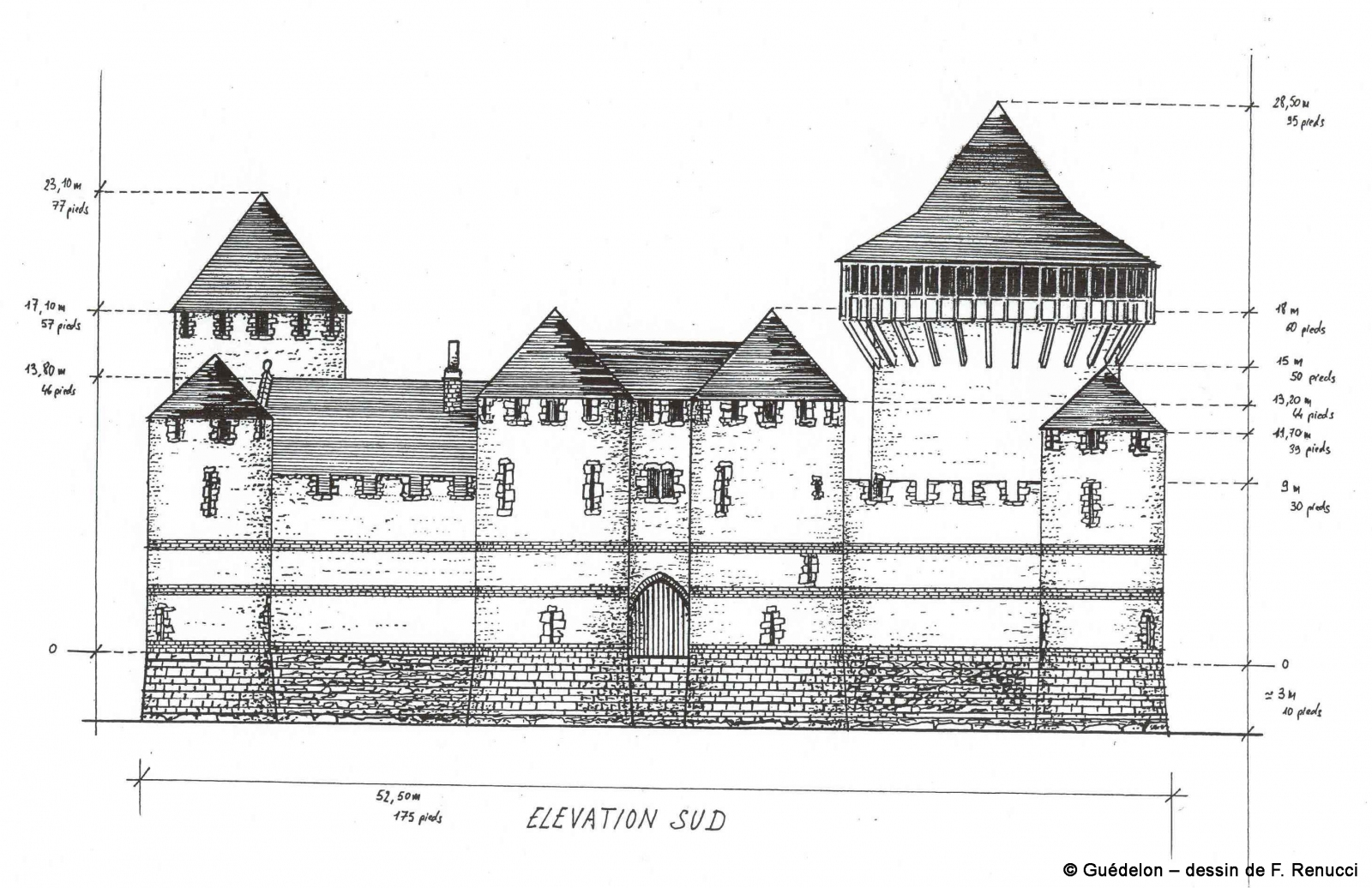 Замок Геделон план