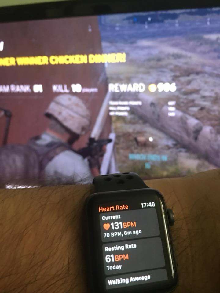 pubg xbox memes - Nordruckd Diena Emranko Kul 10 Reward 906 Heart Rate Current 131BPM 70 Bpm, 8m ago Resting Rate 61 Bpm Today Walking Average