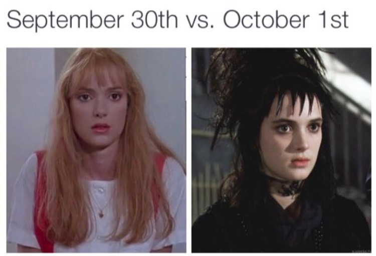 september 30th vs october 1st - September 30th vs. October 1st
