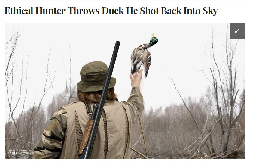 ethical hunter throws duck - Ethical Hunter Throws Duck He Shot Back Into Sky