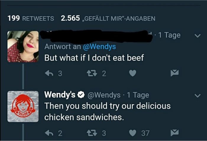 ...this woman had to be picky and refused to have some beef. Wendy tried a save, but...