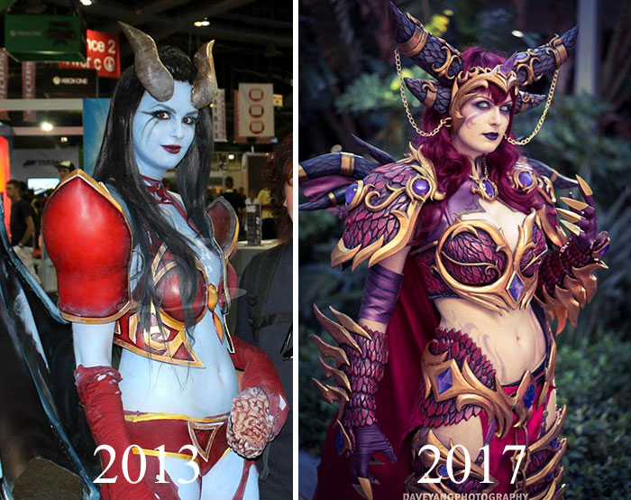 21 Cosplayers Show How They've Improved Through Years Of Cosplaying