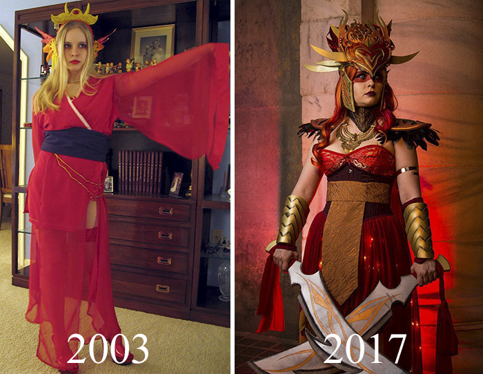 21 Cosplayers Show How They've Improved Through Years Of Cosplaying